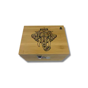 Photo of Stash Box - Large Bzz Box with Artist Designed Elephant