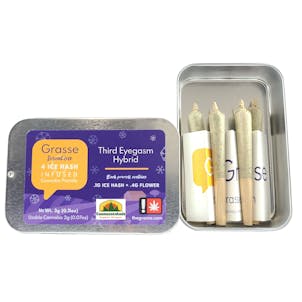 Product image for Third Eyegasm Solventless Ice Hash Infused PreRoll 2g 4 Pack