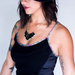 Photo of Jumbie Art Bastet Spaghetti Top