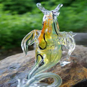 Photo of "Feestanding Glass Dragon" Hand Pipe