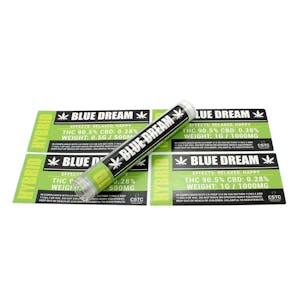 Photo of 25 Blue Dream Medical Marijuana Strain by Shatter Labels 0.50G Tube Stickers TS-004