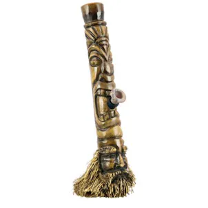 Photo of 16" Indonesian Hand Carved Bamboo Bong