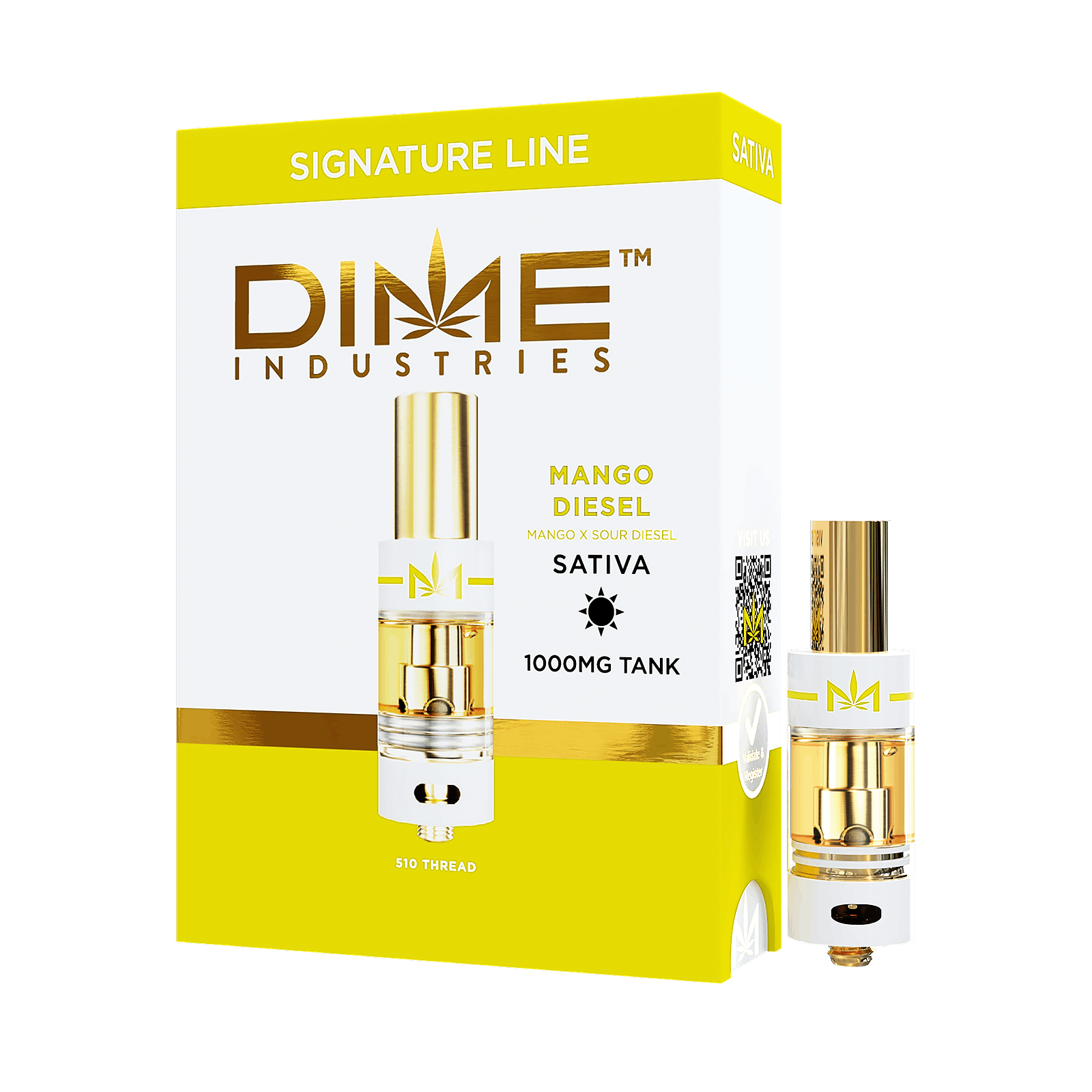 Dime Industries Mango Diesel Cartridge 1g Leafly