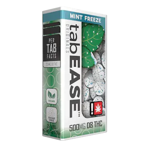 Photo of TabEASE Mint Freeze Delta 8 THC Mouthwatering Sublingual Edible Mint Candy