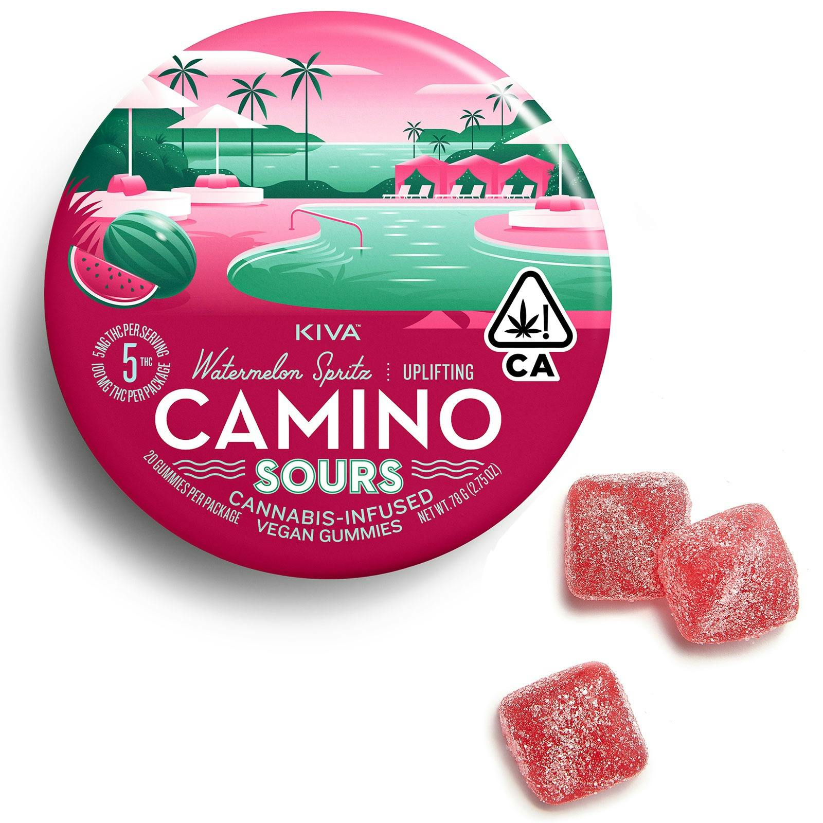 Camino 5mg Camino Sours Uplifting Watermelon Spritz Gummies 100mg Thc Total Leafly 2281