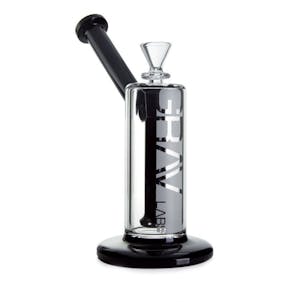 Photo of 9" Grav Upright Bubbler + Showerhead Downstem- Black