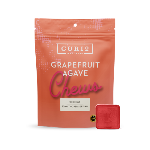 Curio Wellness: Grapefruit Agave Chews | 100mg | 10pk | Leafly