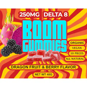 Photo of Gummy 250mg Delta 8 THC Dragon Fruit & Berry Vegan