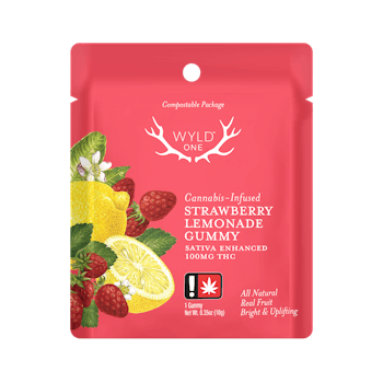 WYLD Edibles: WYLD Ones Strawberry Lemonade Gummies (S) 100mg