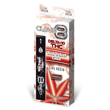Photo of Cloud 8 *LIVE ROSIN* Delta 10 - Red Velvet Cake - 1ML Disposable