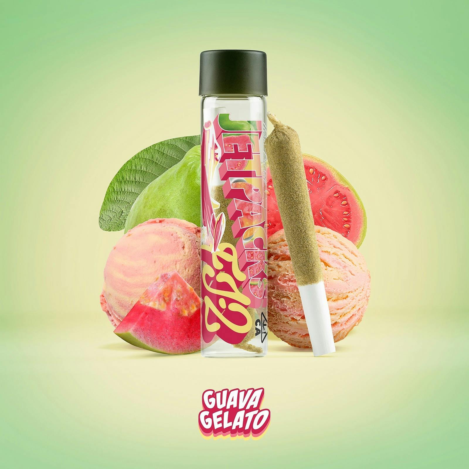 Jetpacks Guava Gelato FJ2 (2G Infused, THCA Concentrate & Kief