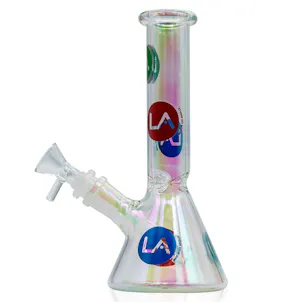 Photo of LA Pipes 9” Champagne Disco Beaker Bong