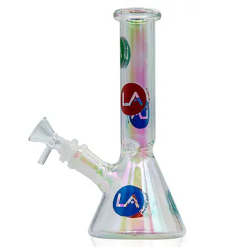 Photo of LA Pipes 9” Champagne Disco Beaker Bong