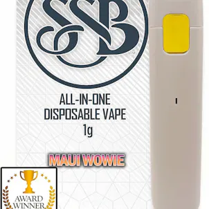 Photo of Award-Winning Maui Wowie Disposable THC Vape 1g (58.9% THC, 27.1% CBG)