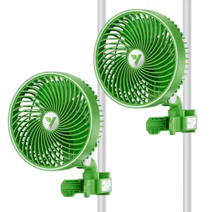 Photo of VIVOSUN AeroWave E6 Clip-on Fan, Green, 2-Pack