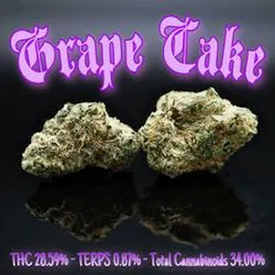 Photo of PhD - Grape Cake Flower - 28.59% THC