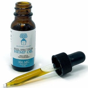Photo of Full Spectrum Hemp CBD Oil - Red Apple Tea Flavored 300 MG