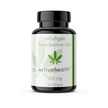 Photo of miSoftgels – 300mg | Premium Broad-Spectrum CBD and 0.0%THC. Save 25%! with Coupon Code "Leafly"