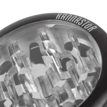 Photo of Kannastor 2.5” Clear Top Jar Body 4pc Grinder