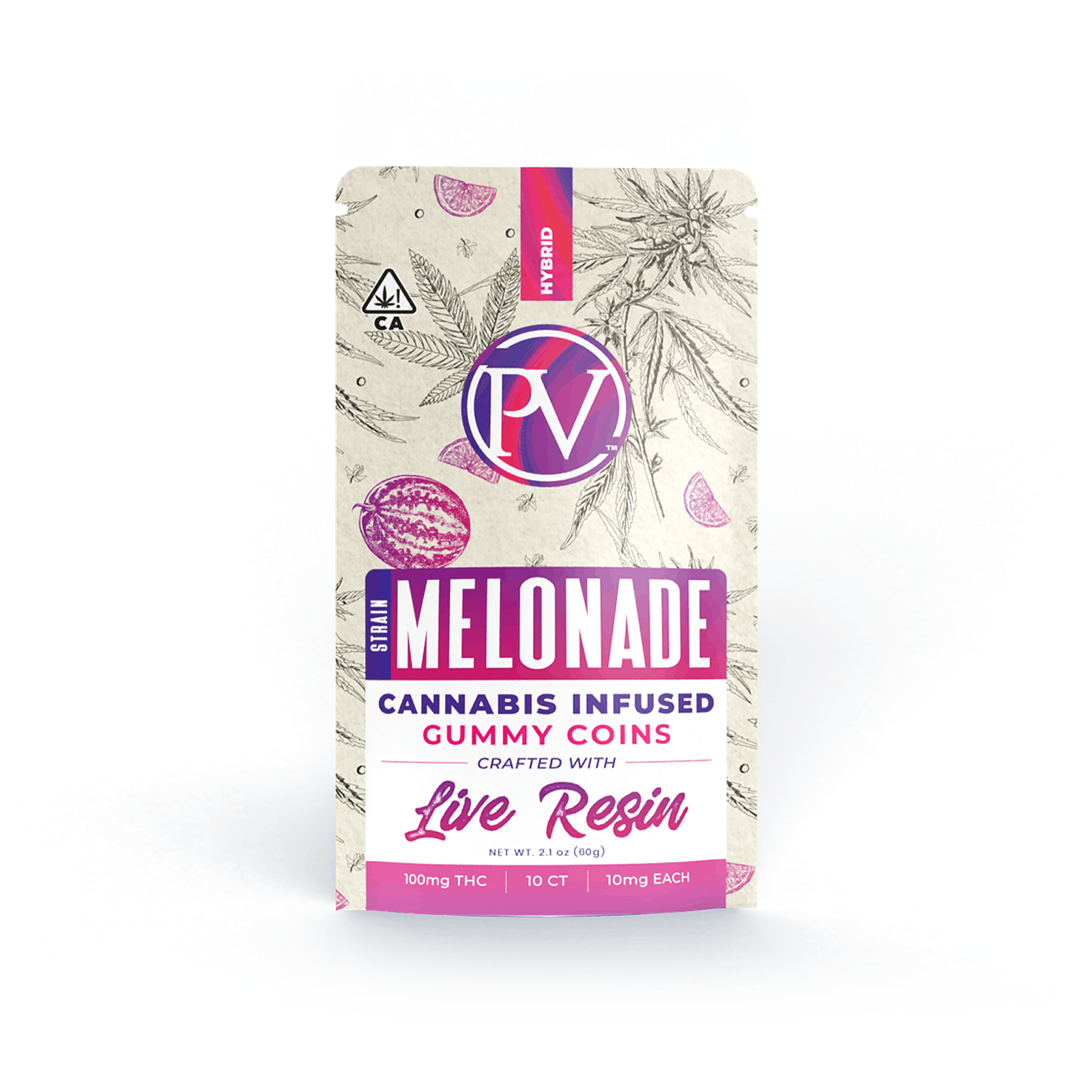 Platinum Vape Platinum Vape Melonade (Live Resin Gummy Coin) 100mg