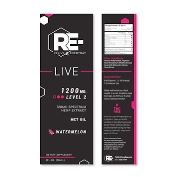 Photo of RE-LIVE - 1200mg - Watermelon - 1 oz