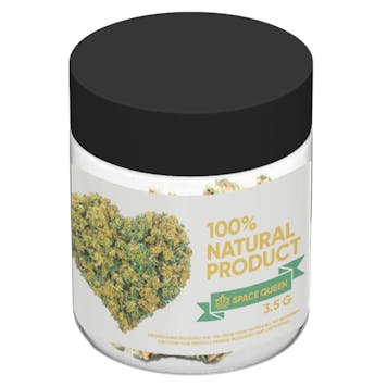 Photo of Custom Glass Jar – 3 oz (1/8th) – With Label