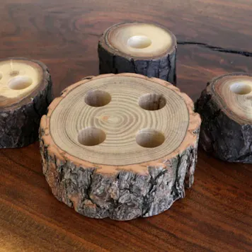 Photo of Vape Pen Stands - Handcrafted Natural Wood