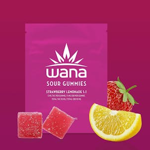 Photo of Wana Sour Gummies Strawberry Lemonade 1:1