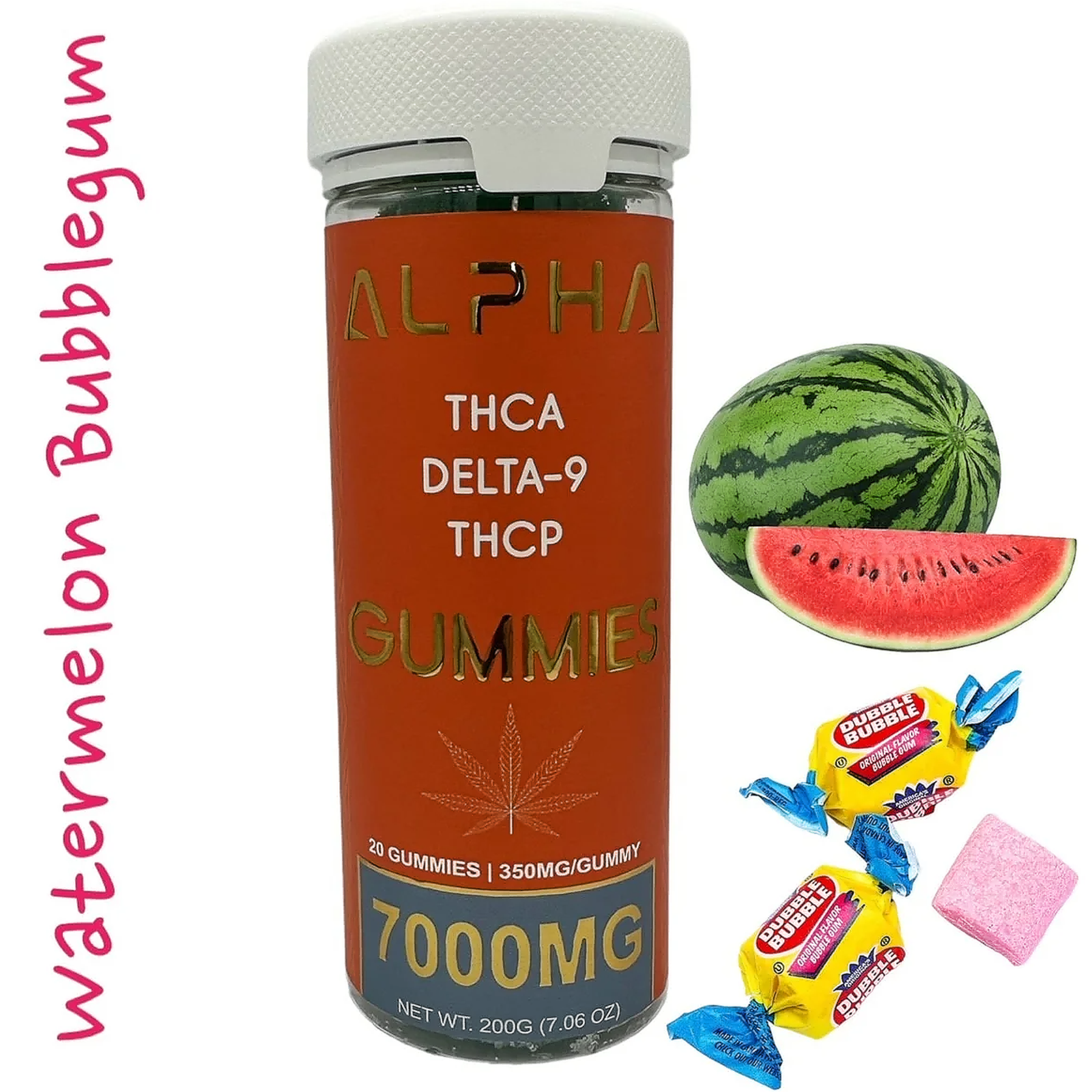 MedPlex: 7000mg Delta 9 THC THCA THCP Giant Edibles Gummies Watermelon ...