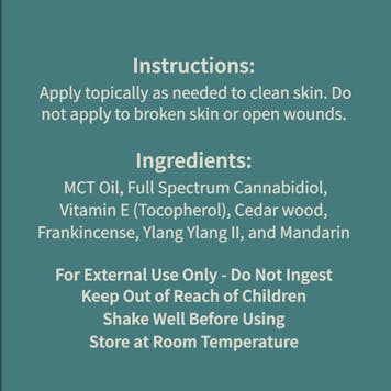 Photo of Full-Spectrum CBD Massage Oil 800 mg