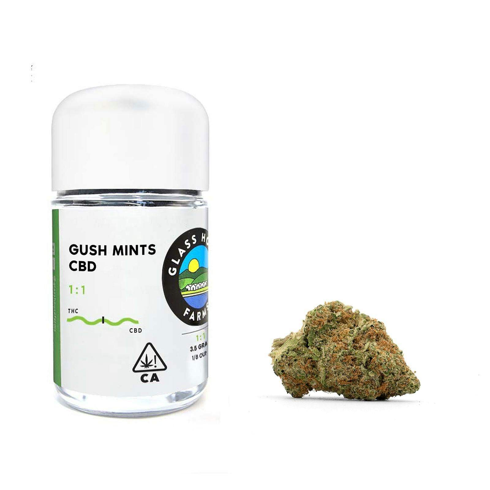 Glass House Farms Gush Mints CBD [3.5g Jar] Leafly