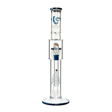 Photo of 16" Straight Tube Bong w/ Dual Matrix Perc, by Diamond Glass