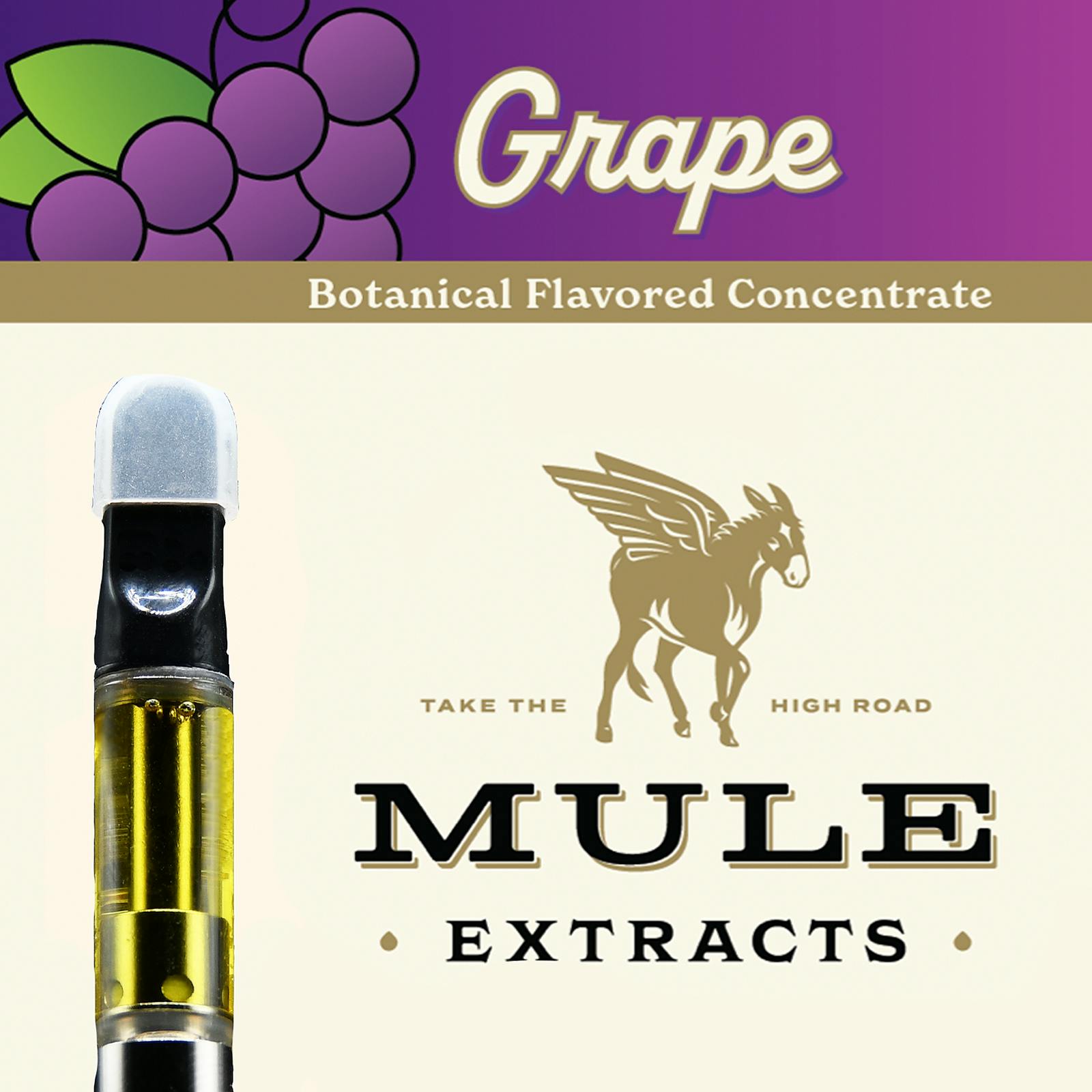 Mule Extracts 1g Flavored Concentrate Cart Grape 92 Leafly