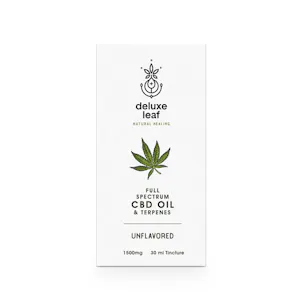 Photo of Deluxe Leaf Unflavored Full Spectrum CBD 1500mg + 600mg of Additional Cannabinoids