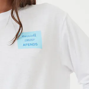 Photo of Afends Unisex Broccoli - Unisex Hemp Long Sleeve T-Shirt - White