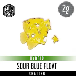 Photo of Sour Blue Float Shatter 2 Gram