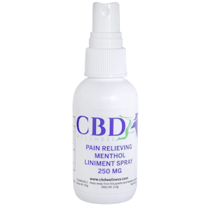 Photo of CBD Wellness 2oz 250mg Menthol Topical Liniment Spray
