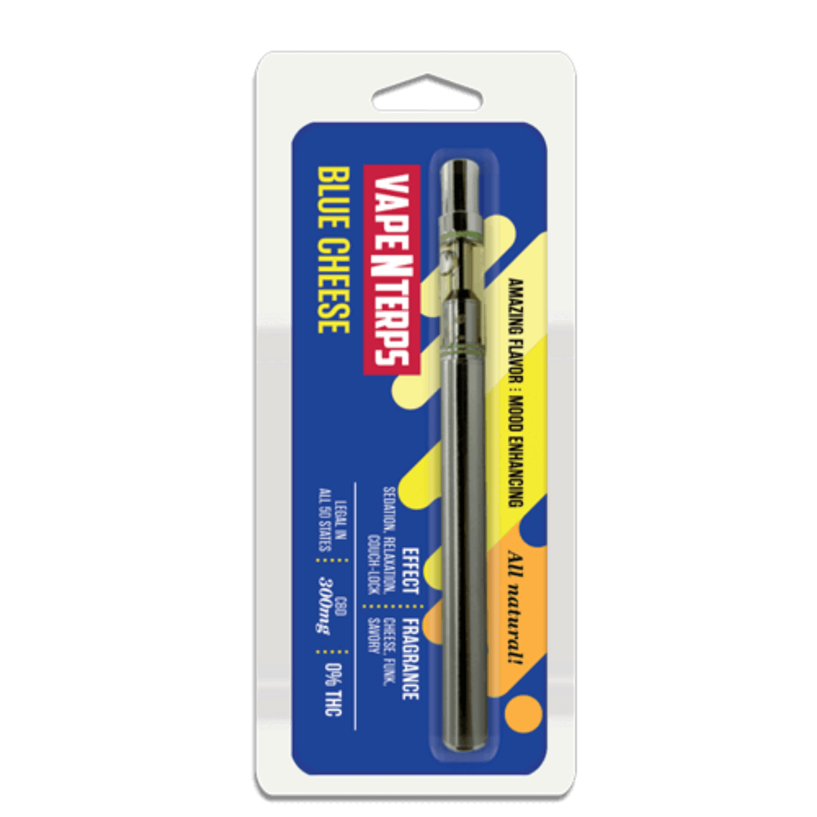 VapeNterps 300mg CBD Blue Cheese Vape Pen Leafly