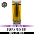 Purple Push Pop 100% Live Resin Cartridge 1 Gram
