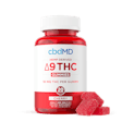 Product image for cbdMD Hemp-Derived Delta-9 THC Gummies - Cherry
