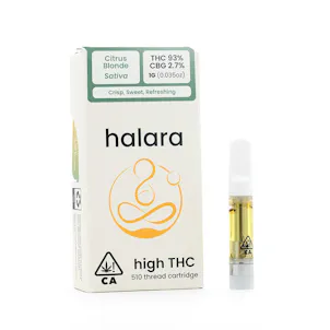 Photo of High THC - Citrus Blonde 1G Cartridge