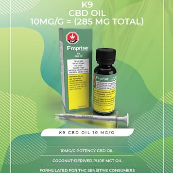 Photo of K9 CBD Oil (28.5g = 285mg CBD)