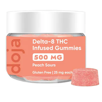 Photo of Delta-8 THC Infused Gummies - Peach Sours (500 MG)