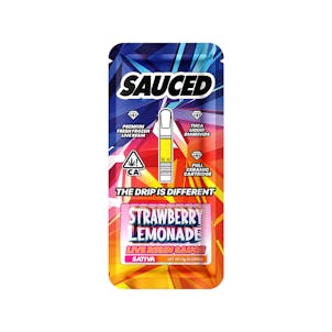 Photo of SAUCED STRAWBERRY LEMONADE Indica . Live Resin Sauce . Full Ceramic Cartridge