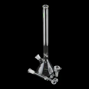 Photo of 14'' Scientific Beaker Water Pipe, Dab Rig Combo - Made in California