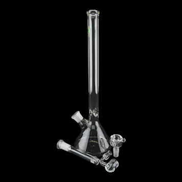 Photo of 14'' Scientific Beaker Water Pipe, Dab Rig Combo - Made in California