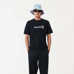 Photo of Afends Unisex Broccoli - Unisex Hemp Retro T-Shirt - Black