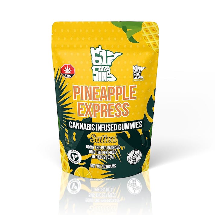 Simply Crafted Pineapple Express THCInfused Sativa Gummies Leafly