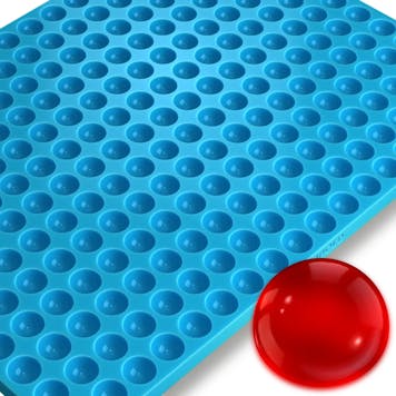 Photo of Half Dome Silicone Mold, 2mL, 234 Cavity, Half Sheet, Blue