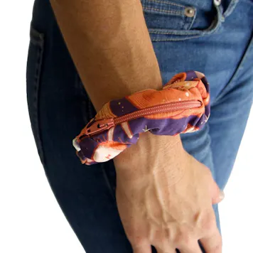 Photo of Blue Fiesta “Magical Mushrooms” Stash Pocket Scrunchie